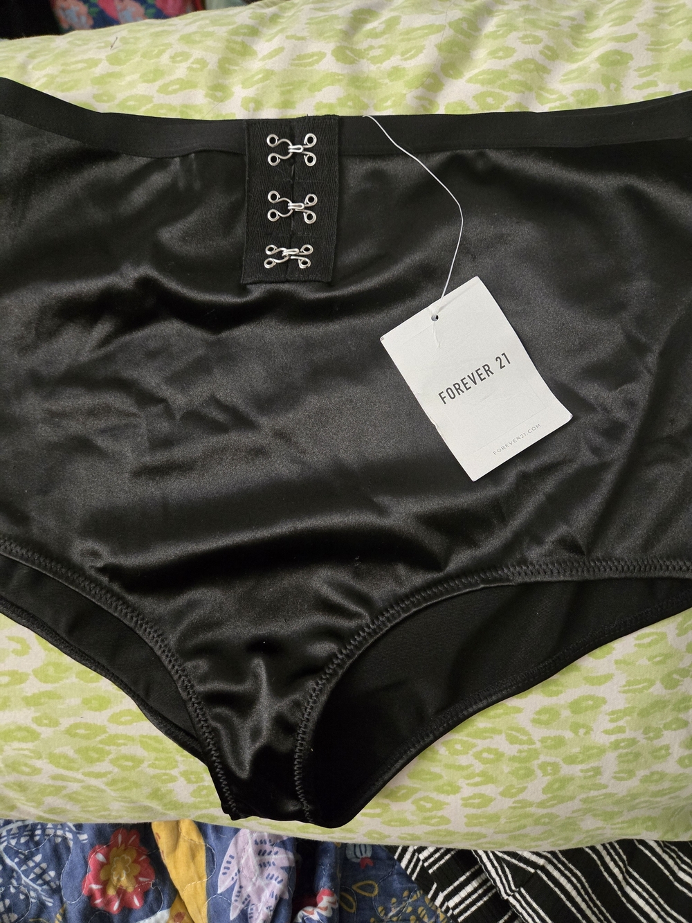 NWT Forever 21 Black Boyshorts With Clasps